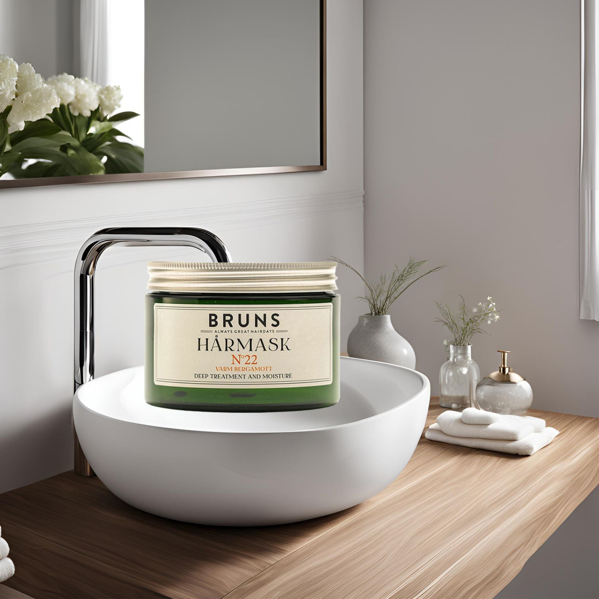 Recension: Bruns Hårmask nr 22 Varm Bergamott