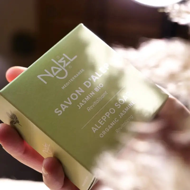 Najel Aleppotvål Jasmin, 5% Lagerbärsolja, 100 g