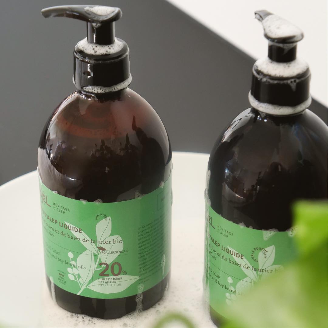 Najel Flytande Aleppotvål, Honey scent & Chamomile water, 200 ml