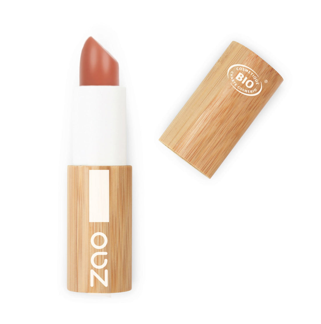 Zao Color & Repulp Lip Balm, Orange Nude 486