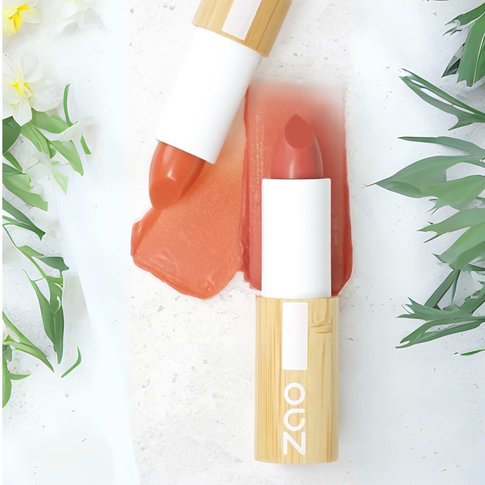 Zao Color & Repulp Lip Balm, Pink Nude 485