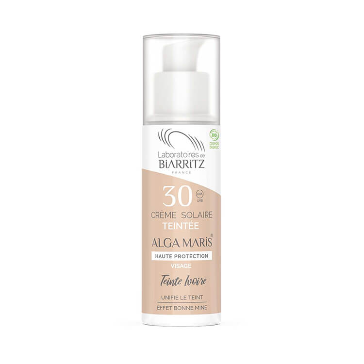 Alga Maris Tonat solskydd för ansiktet SPF 30 - Ivory, 50 ml