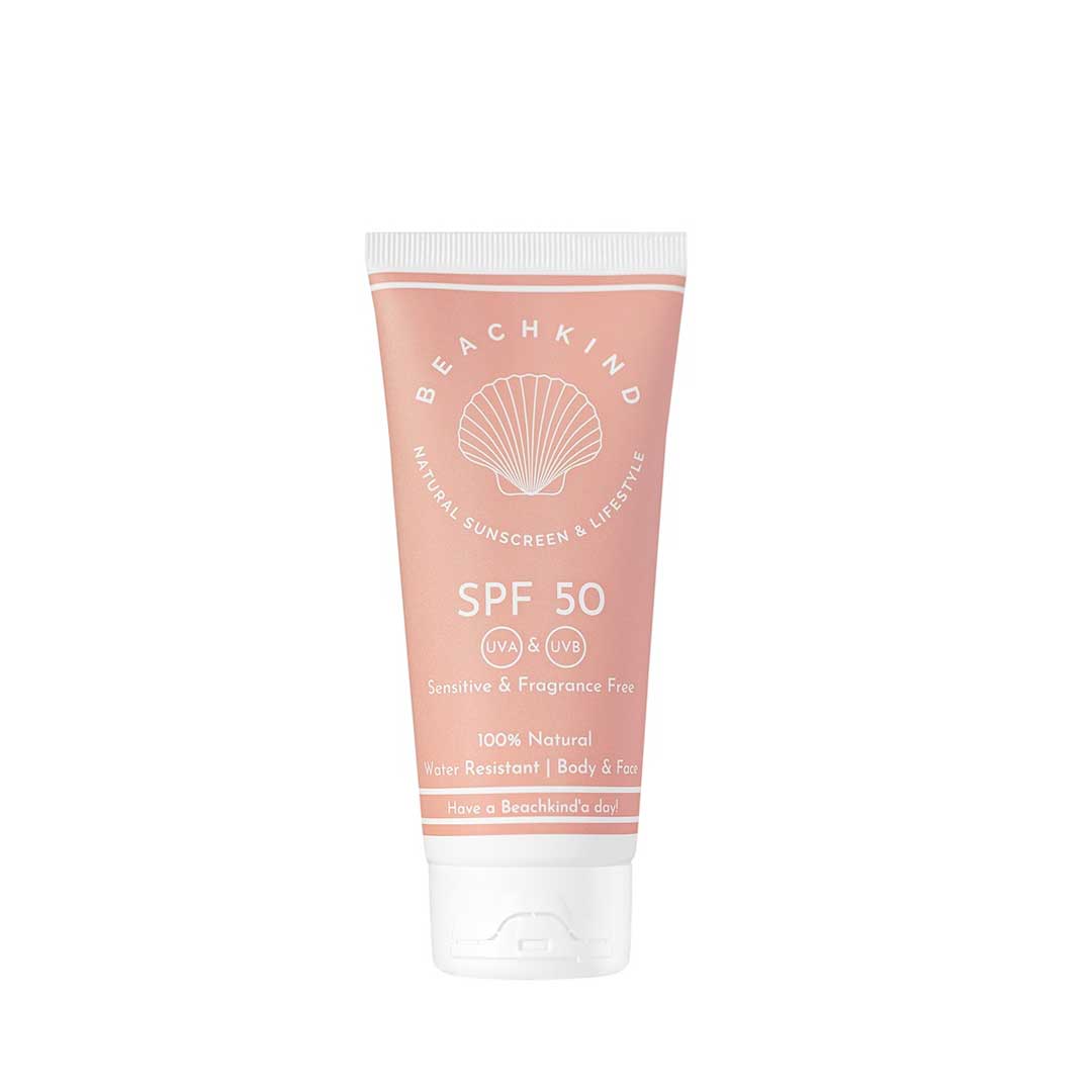 Beachkind Natural Sunscreen Sensitive Doftfri SPF 50, 50 ml