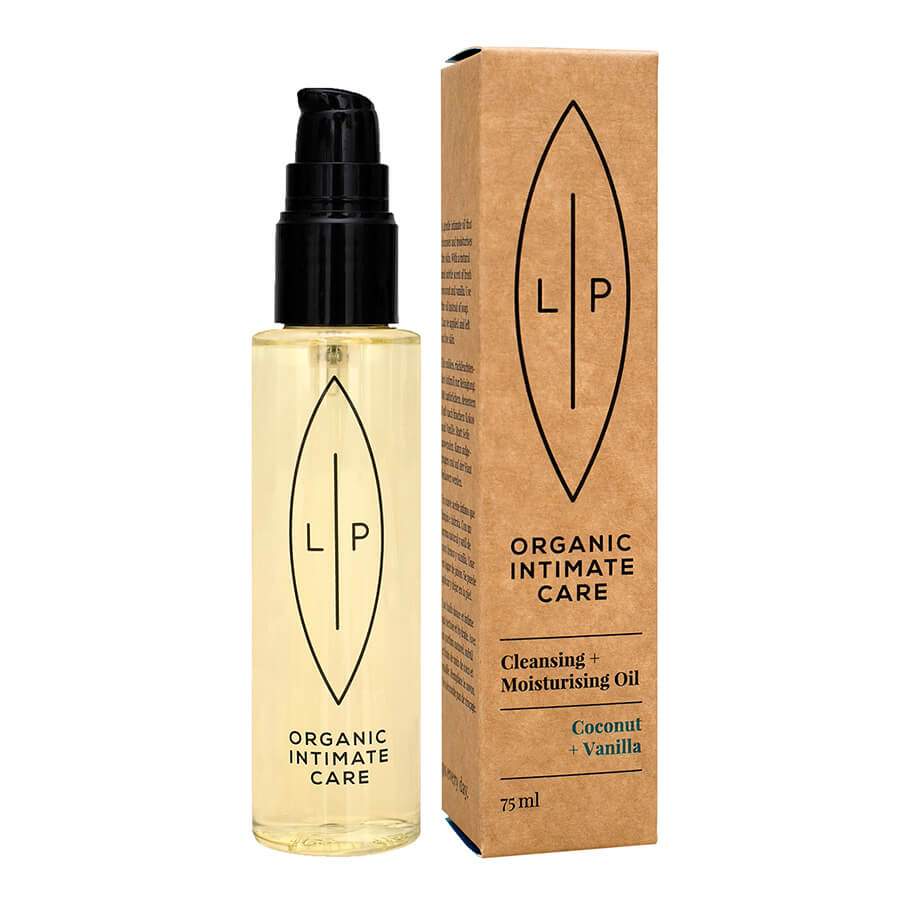 Lip Intimate Care Cleansing & Moisturising Oil, Coconut + Vanilla