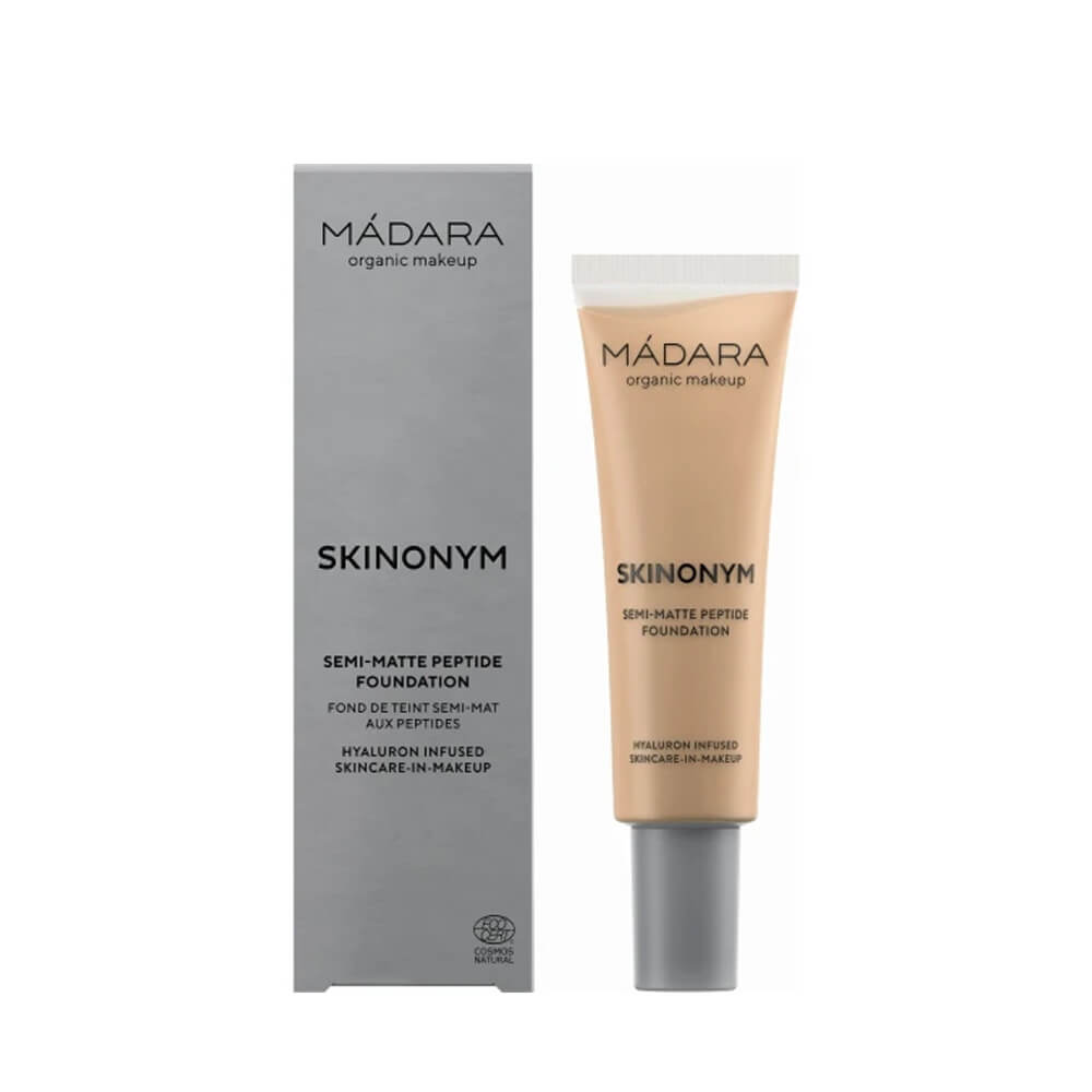 MÁDARA SKINONYM Semi-Matte Peptide Foundation, 40 SAND, 5 ml