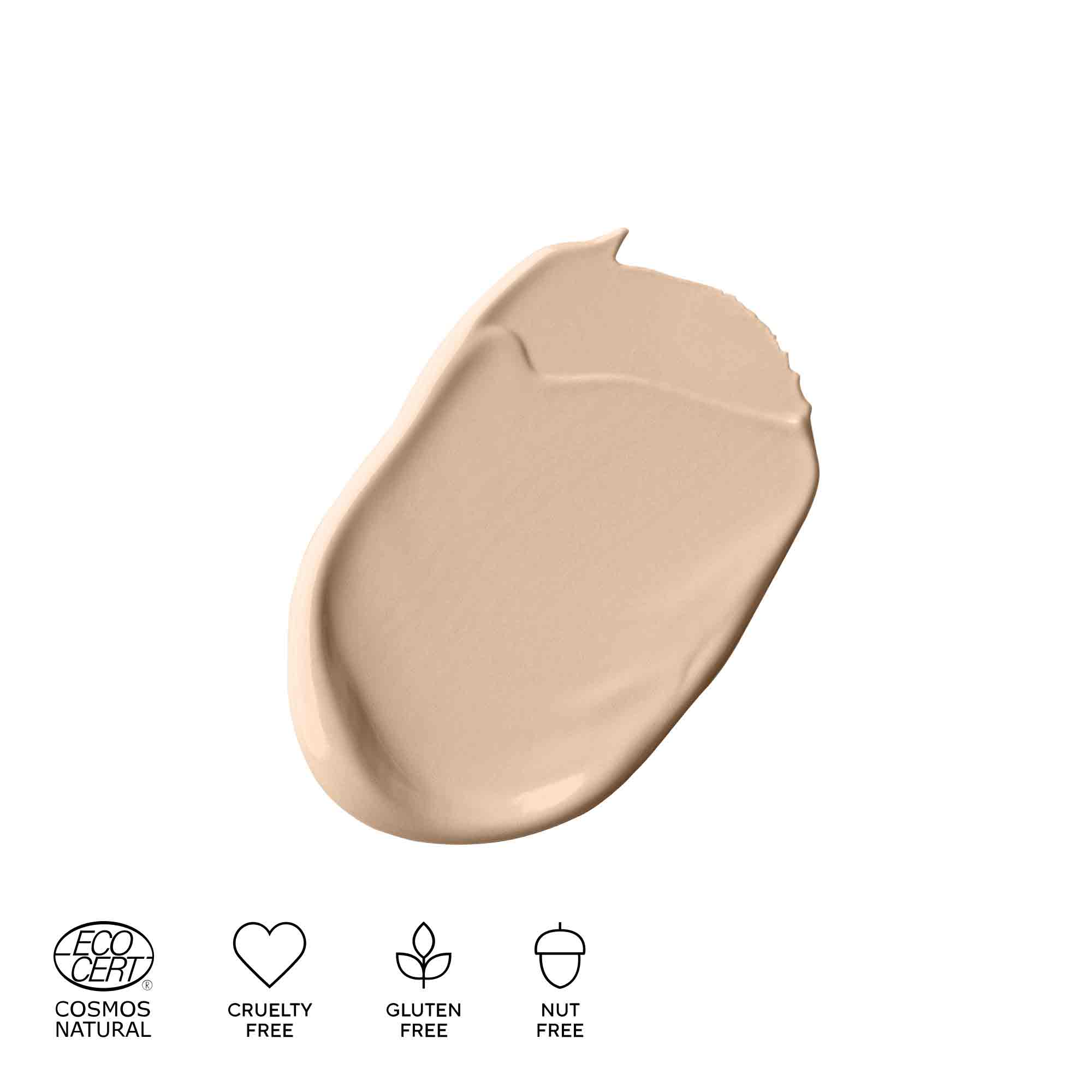 MÁDARA SKINONYM Semi-Matte Peptide Foundation, 25 LINEN 30 ml