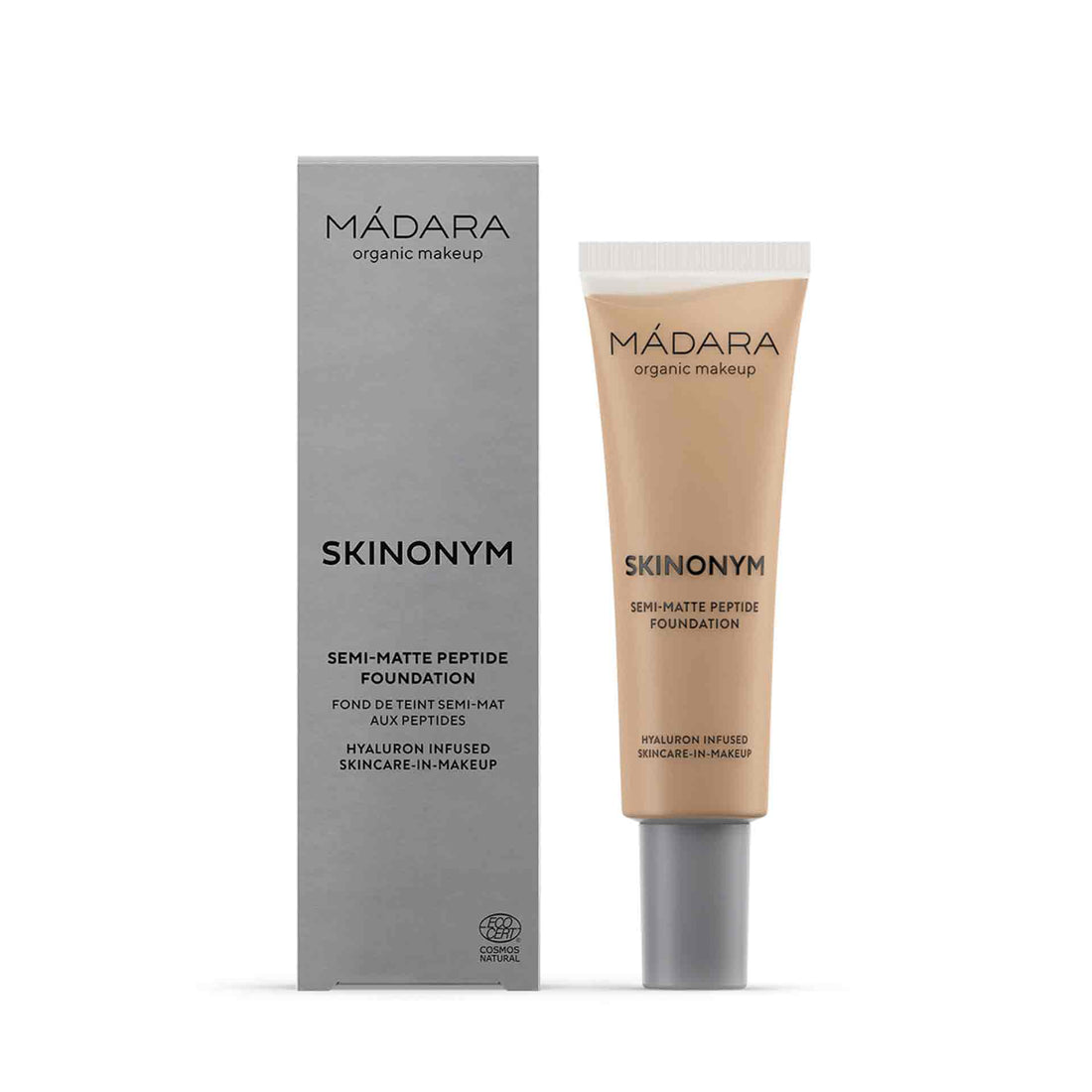 MÁDARA SKINONYM Semi-Matte Peptide Foundation, 55 CLAY 30 ml