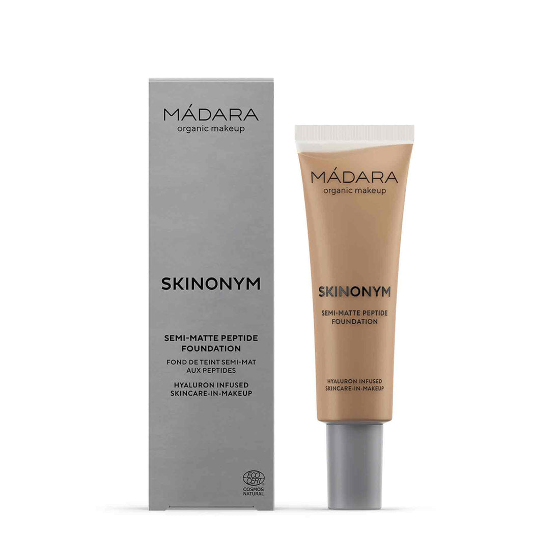 MÁDARA SKINONYM Semi-Matte Peptide Foundation, 60 OLIVE 30 ml