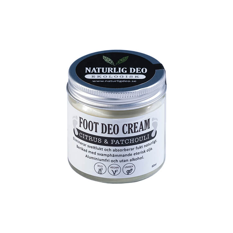 Naturlig Deo Foot Deo Cream Citrus & Patchouli 60 ml