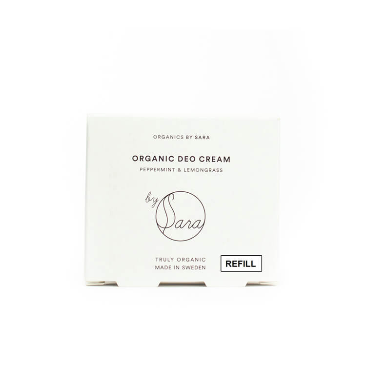 Organics by Sara Deo Cream Refill - Peppermint & Lemongrass