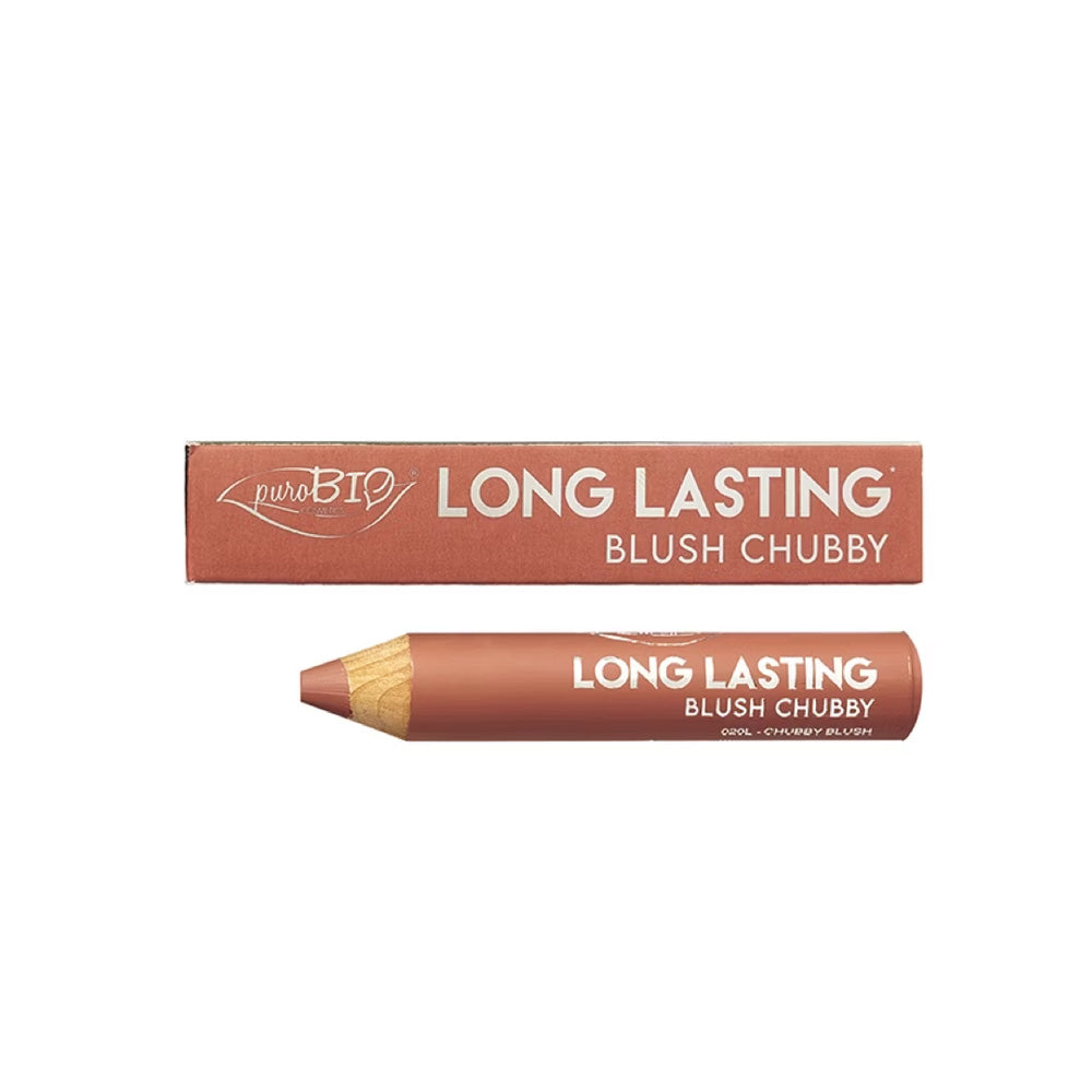 puroBio Cosmetics Long Lasting BLUSH CHUBBY Pencil Peach, 020L