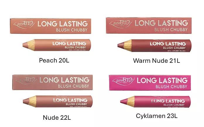 puroBio Cosmetics Long Lasting BLUSH CHUBBY Pencil, Cyclamen 023L