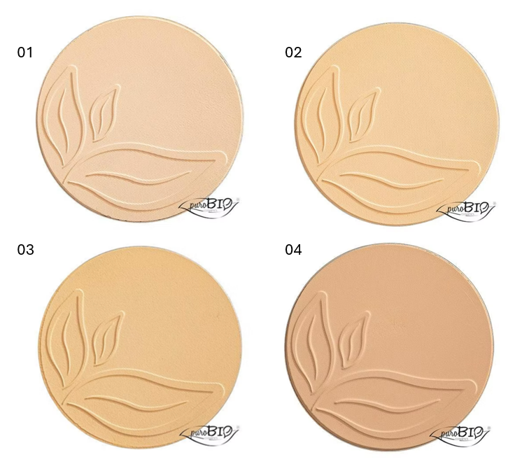 puroBIO Cosmetic Indissoluble Compact Powder, No1, 9g
