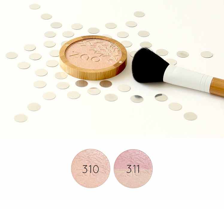 Zao Shine-Up Powder Duo, 311 Pink & Gold