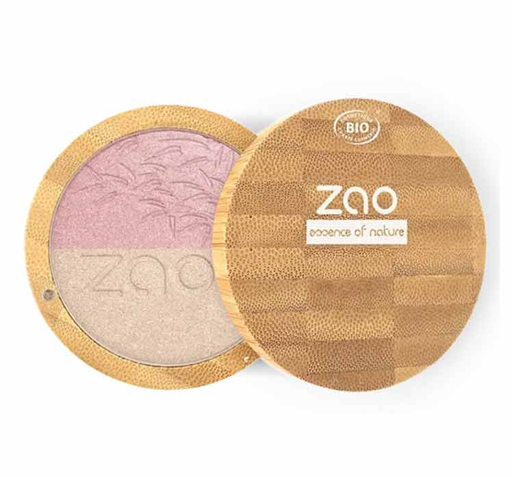 Zao Shine-Up Powder Duo, 311 Pink & Gold