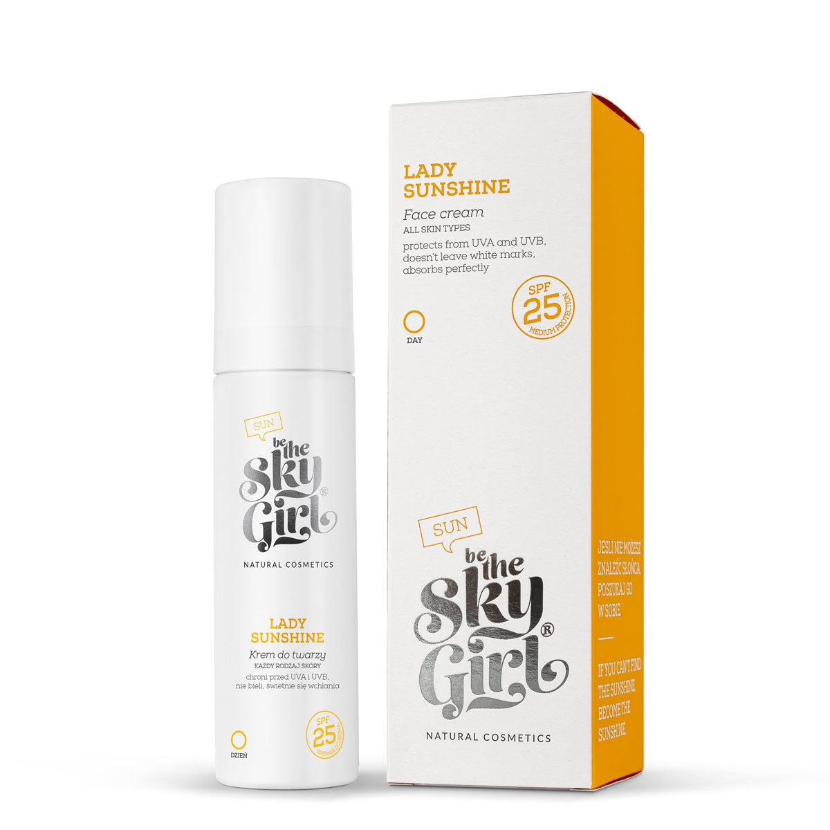 Be The Sky Girl LADY SUNSHINE Face cream, SPF 25