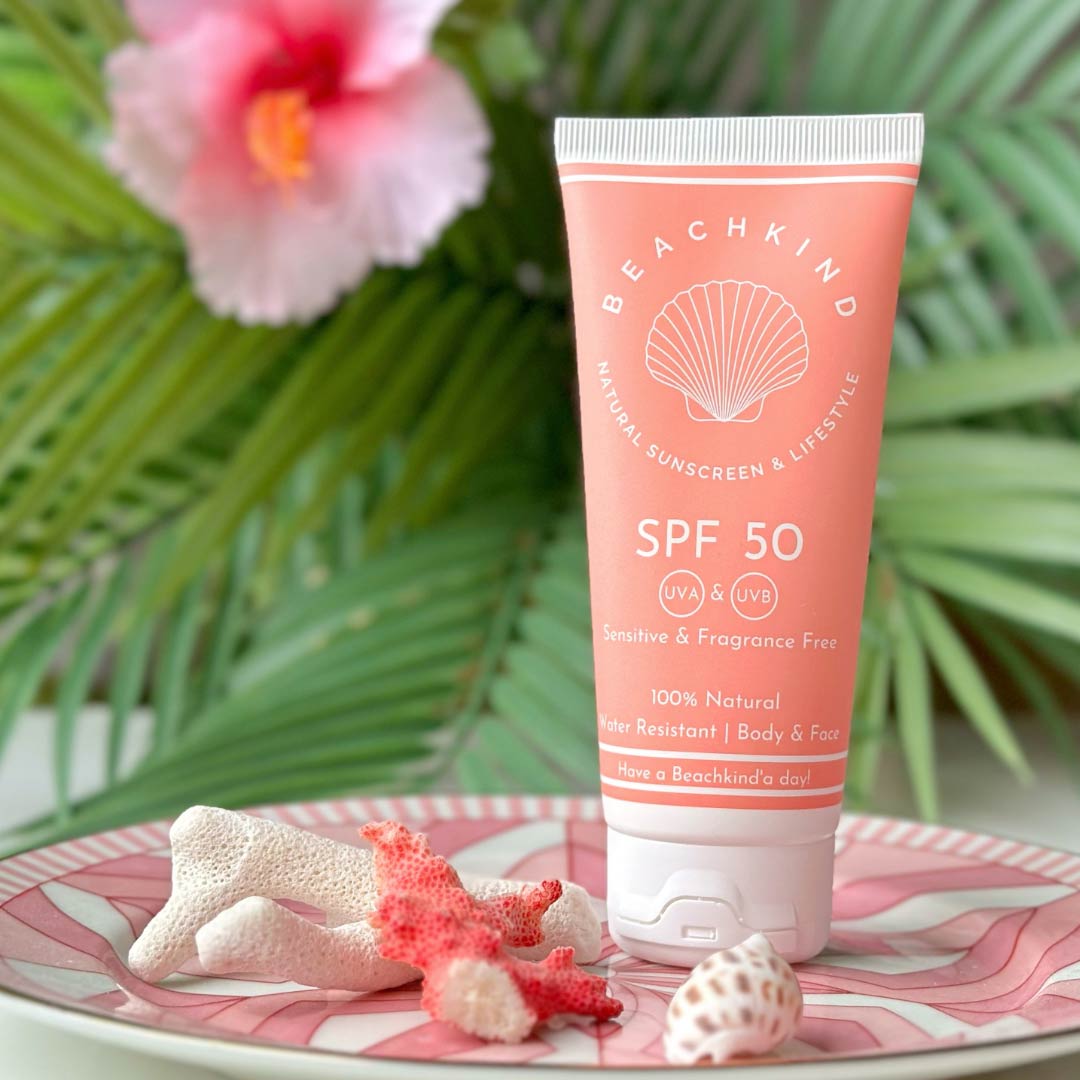 Beachkind Natural Sunscreen Sensitive Doftfri SPF 50, 50 ml