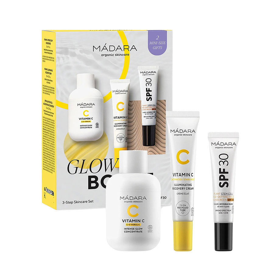 MÁDARA Glow Boost 3-Step Skincare set