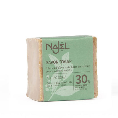 Najel Aleppotvål, 30% Lagerbärsolja, 185 g