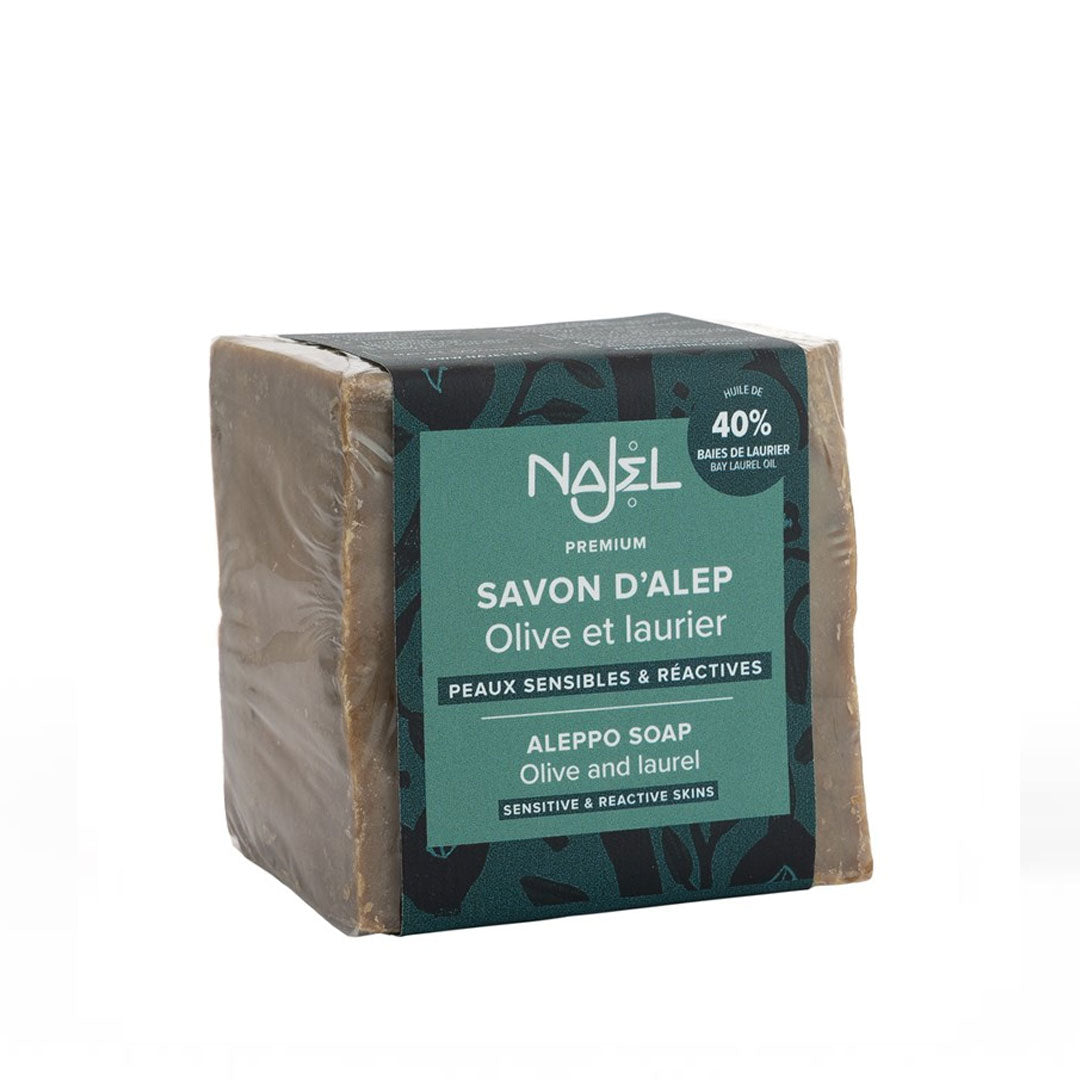 Najel Aleppotvål, 40% Lagerbärsolja, 185 g