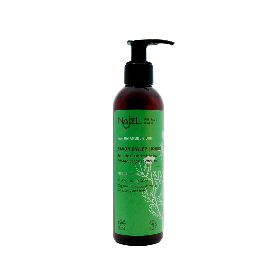 Najel Aleppo Soap Shower gel Amber &amp; Oud, 200 ml