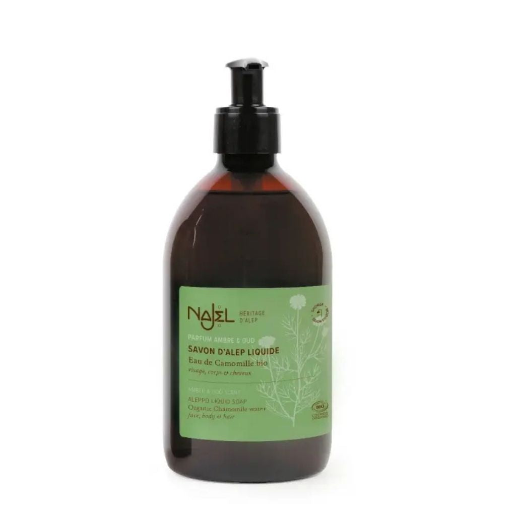 Najel Aleppo Soap Shower gel Amber &amp; Oud, 500 ml