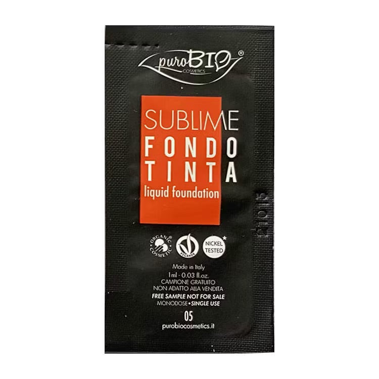 TESTER puroBIO Cosmetics Sublime Liquid Foundation 05, 1 ml