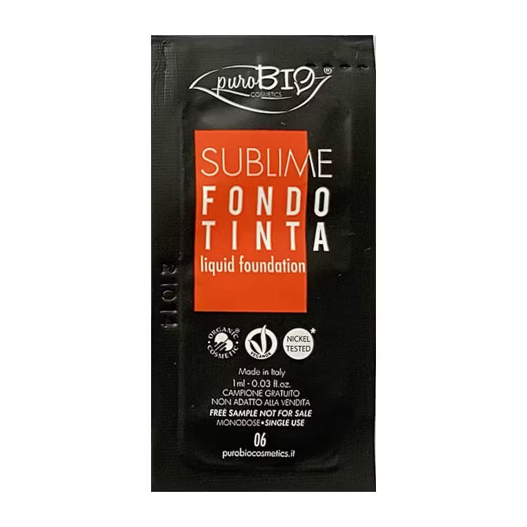TESTER puroBIO Cosmetics Sublime Liquid Foundation 06, 1 ml