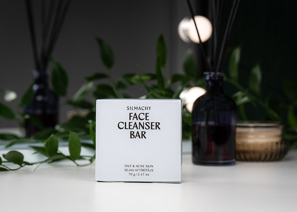 Silmachy Facial Cleansing Bar Charcoal, 70g