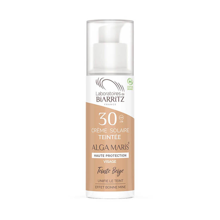 Alga Maris, Tonat solskydd för ansiktet, SPF 30 - Beige