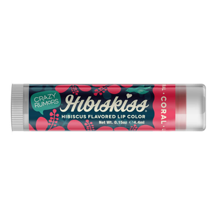 Crazy rumors Natural lip balm hibiskiss coral