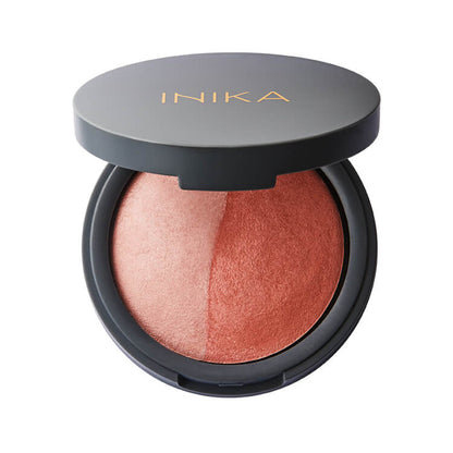 Inika-Baked-Blush-Duo-Burnt-Peach-open-by-Inika-Organicy