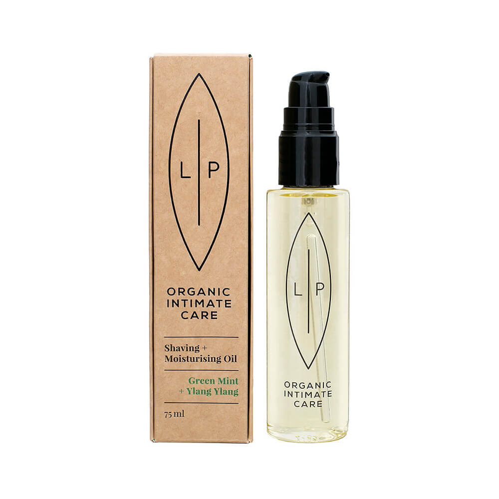 Lip Intimate Care Shaving &amp; Moisturising Oil Green Mint &amp; Ylang