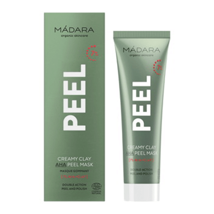 Madara Peel Creamy Clay AHA Peel Mask djuprengöring