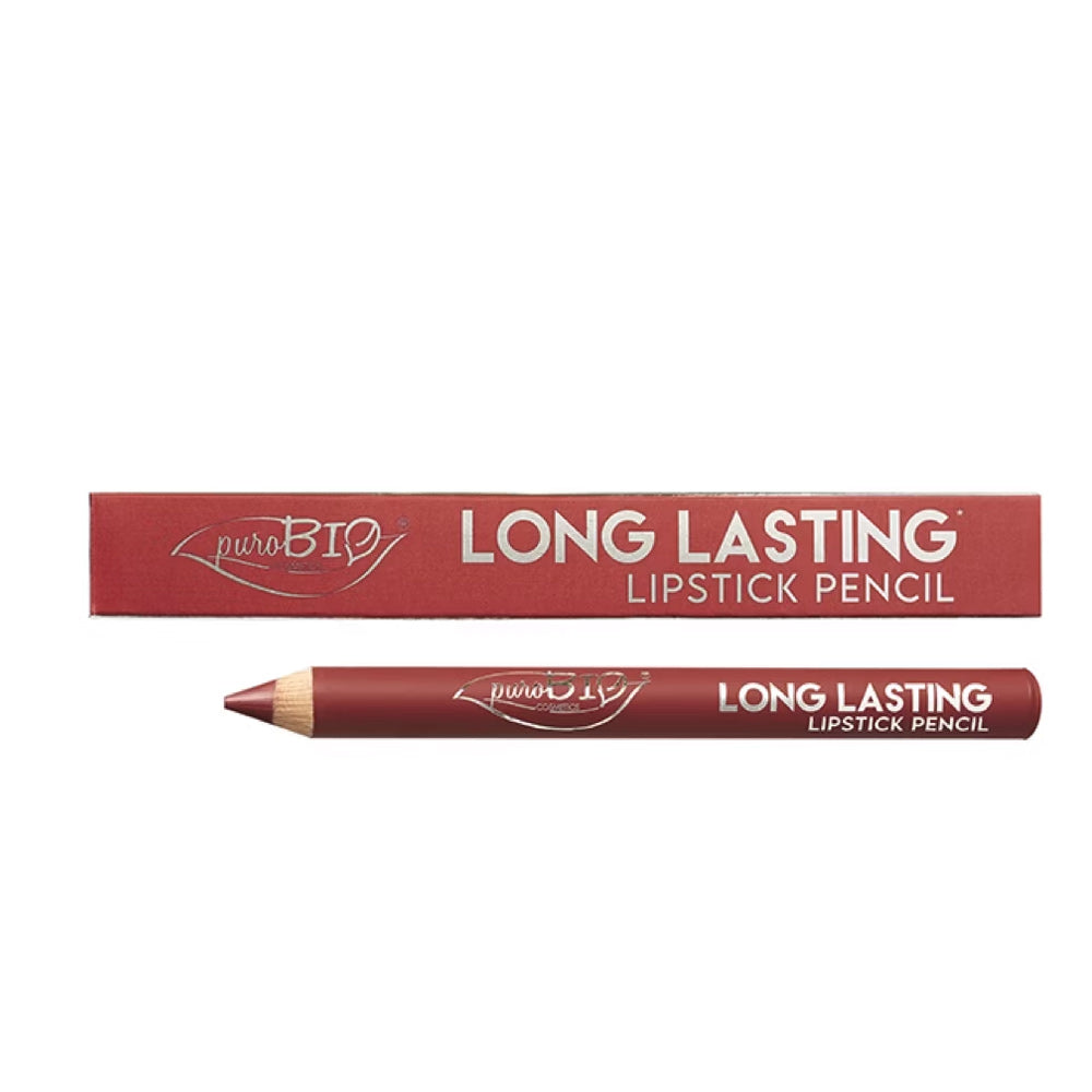 puroBIO Long Lasting Lipstick Pencil Kingsize, Warm Pink 15L