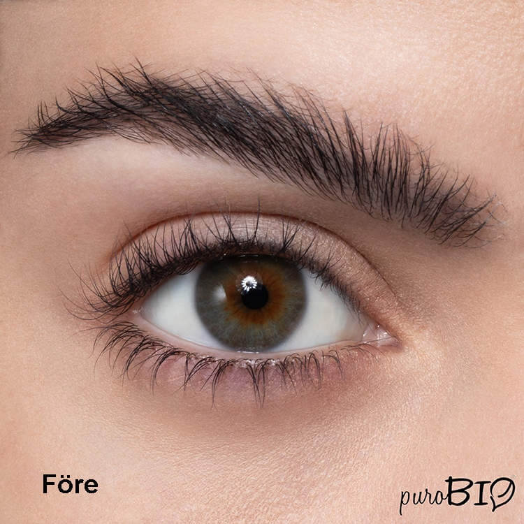 purobio double dream supreme mascara före