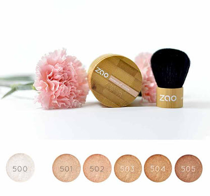 Zao Mineral Silk Powder, 502 Pinkish Beige