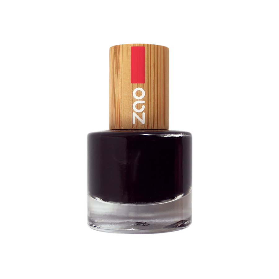 Zao Nail Polish Black, 8 ml