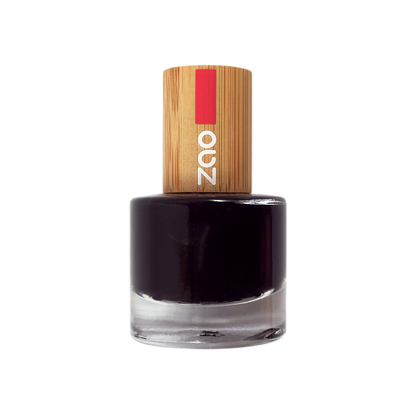 Zao Nail Polish Black, 8 ml