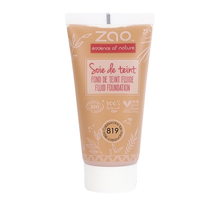 Zao Silk Foundation 819 Cappuccino tan