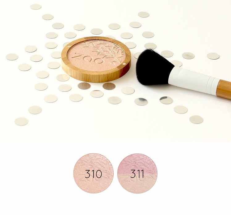 Zao Shine-Up Powder Duo, 311 Pink &amp; Gold